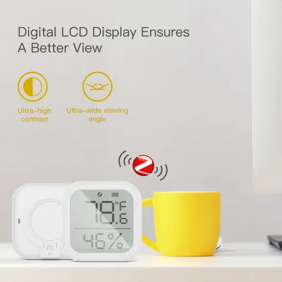 Sensore di temperatura e umidità Tuya Smart Zigbee con display LCD digitale